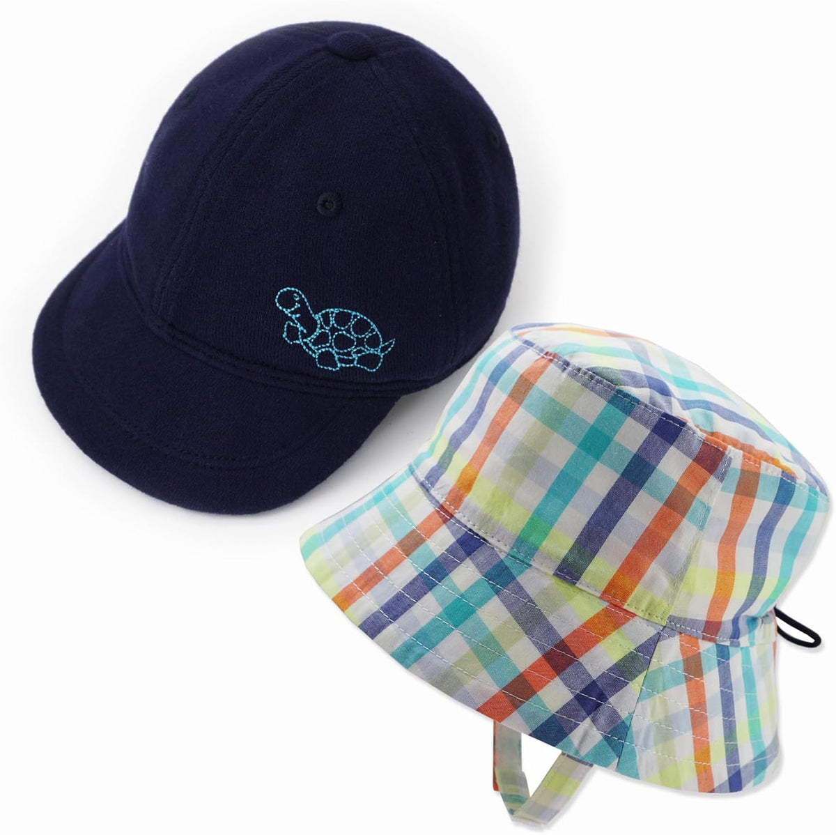 Keepersheep Baby Baseball Cap Infant Sun Hat, Cotton Knit with Soft Brim, Adjustable Soft Newborn