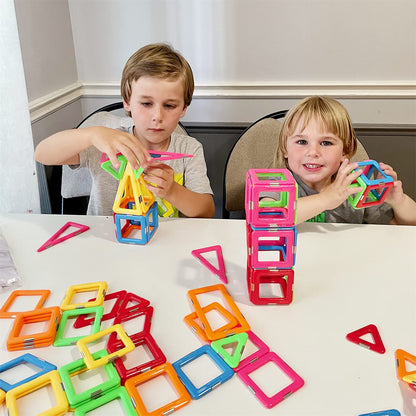 Coodoo Upgraded Magnetic Blocks Tough Tiles STEM Toys for 3+ Year Old Boys and Girls Learning by