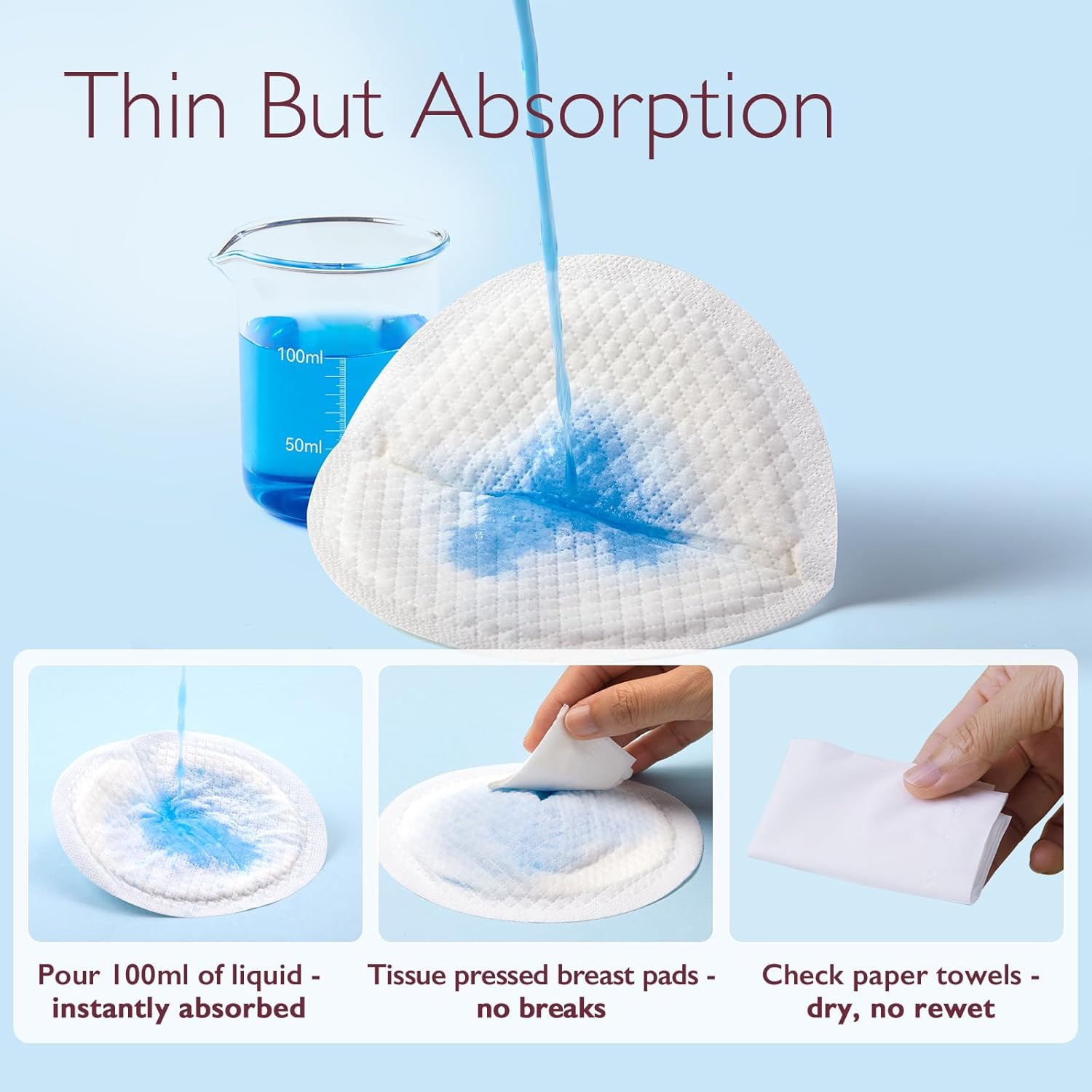 Momcozy Ultra-Thin Disposable Nursing Pads, Ultra-Absorbent and Breathable Portable Breast Pads