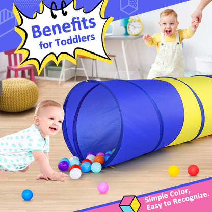 PigPigPen Pop Up Play Tunnel Tent for Toddlers Babies or Dogs, Indoor & Outdoor Toys for Kids