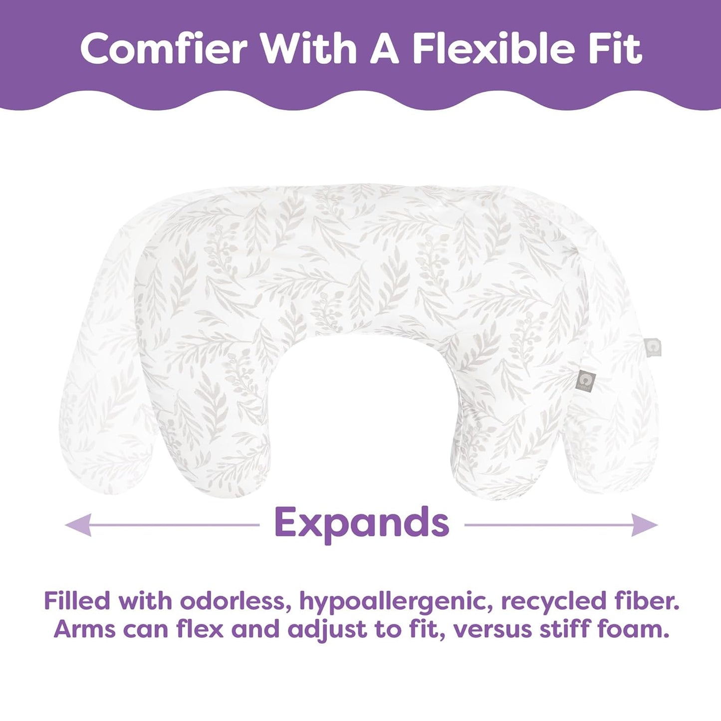 Boppy Nursing Pillow - Ergonomic Bottle & Breastfeeding Pillow with High, Firm, Large Area