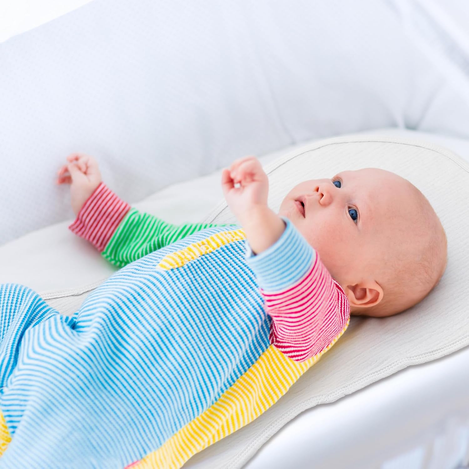 3 Pcs Changing Pad Liners Fits in Peanut Shape Changing Pad Waterproof Diaper Mats Organic Cotton