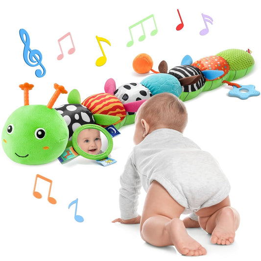 Baby Toys 6-12 Months Music Caterpillar Infant Toys Stuffed Animals 0-3-6 Months Tummy Time