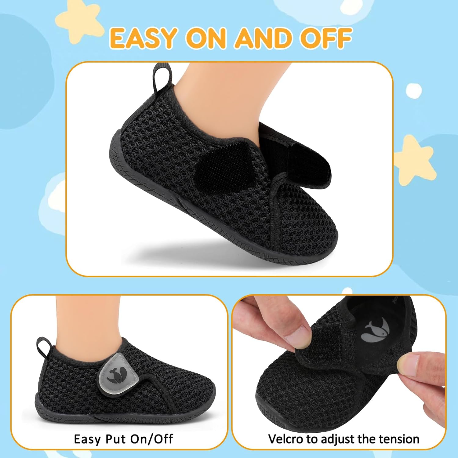 FEETCITY Toddler Walking Shoes Slip On Toddler Shoes Boys Girls Kids Sports Sneakers Casual School