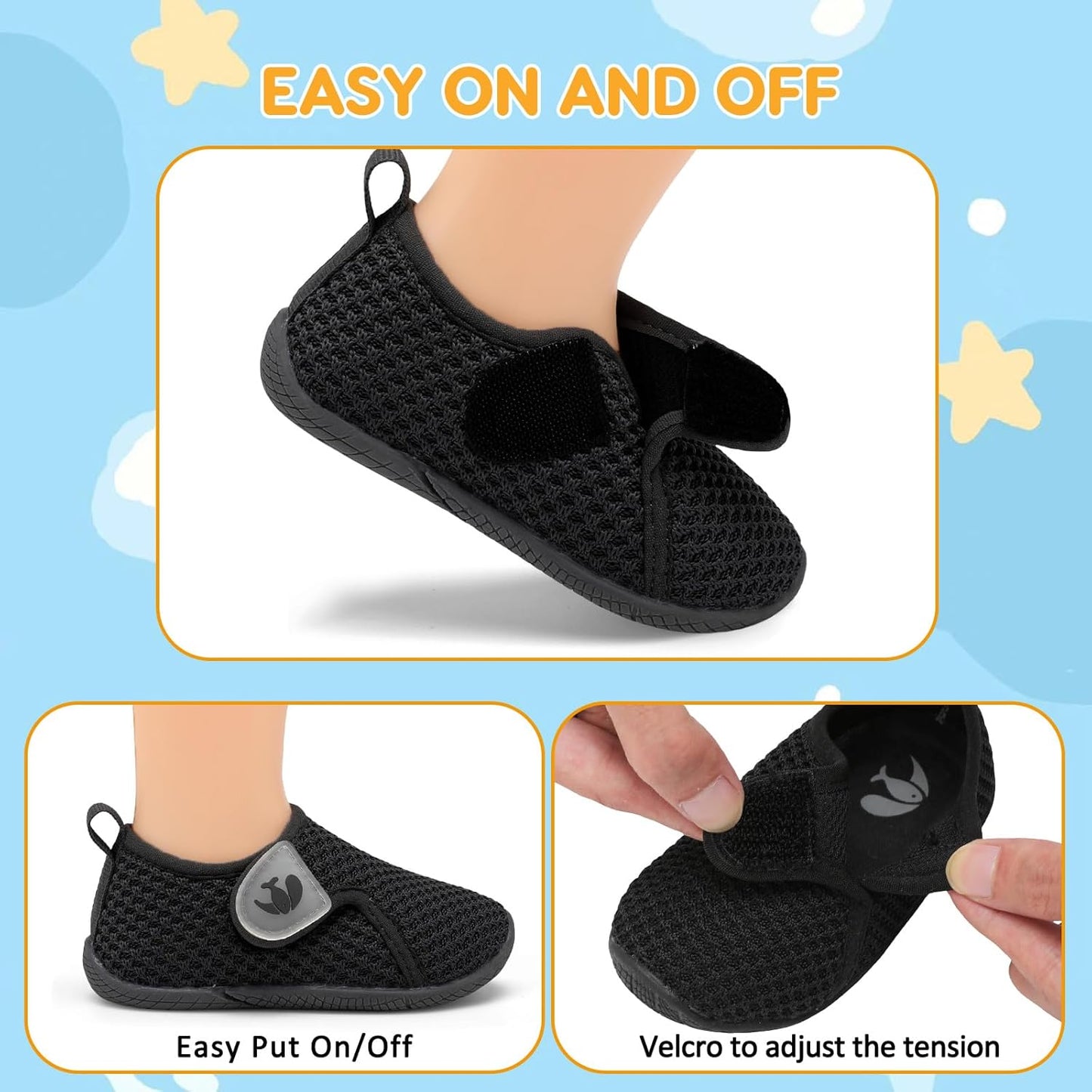 FEETCITY Toddler Walking Shoes Slip On Toddler Shoes Boys Girls Kids Sports Sneakers Casual School