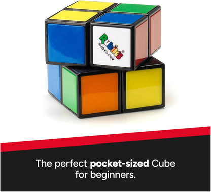 Rubik's Mini, Original 2x2 Rubik's Cube 3D Puzzle Fidget Cube Stress Relief Fidget Toy Brain