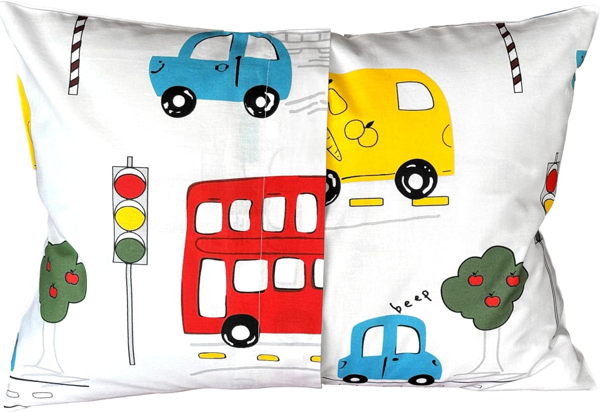 Cars Cotton Toddler Pillowcase 13 x 18 - Cars Kids Pillow Case, Small Travel Pillow Cases, Boys