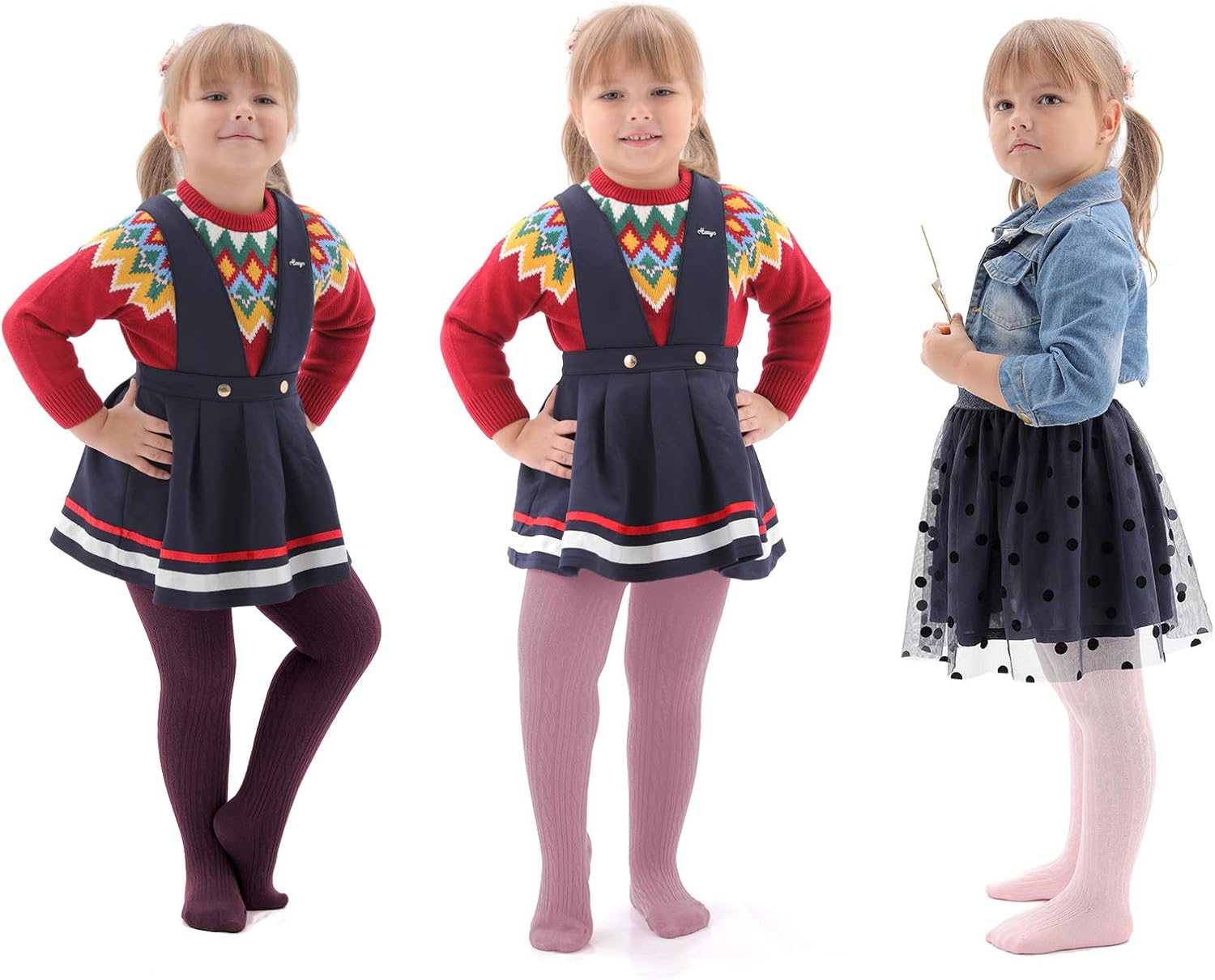 EPEIUS Baby Girl Tights Thick Cable Knit Leggings Stockings Cotton Pantyhose for Newborn Infant