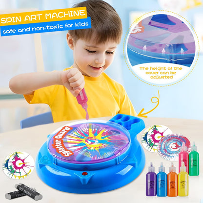 Wings Giant Paint Spin Art Machine Kit for Kids, Paint Spinner with Splatter Guard, Thicker
