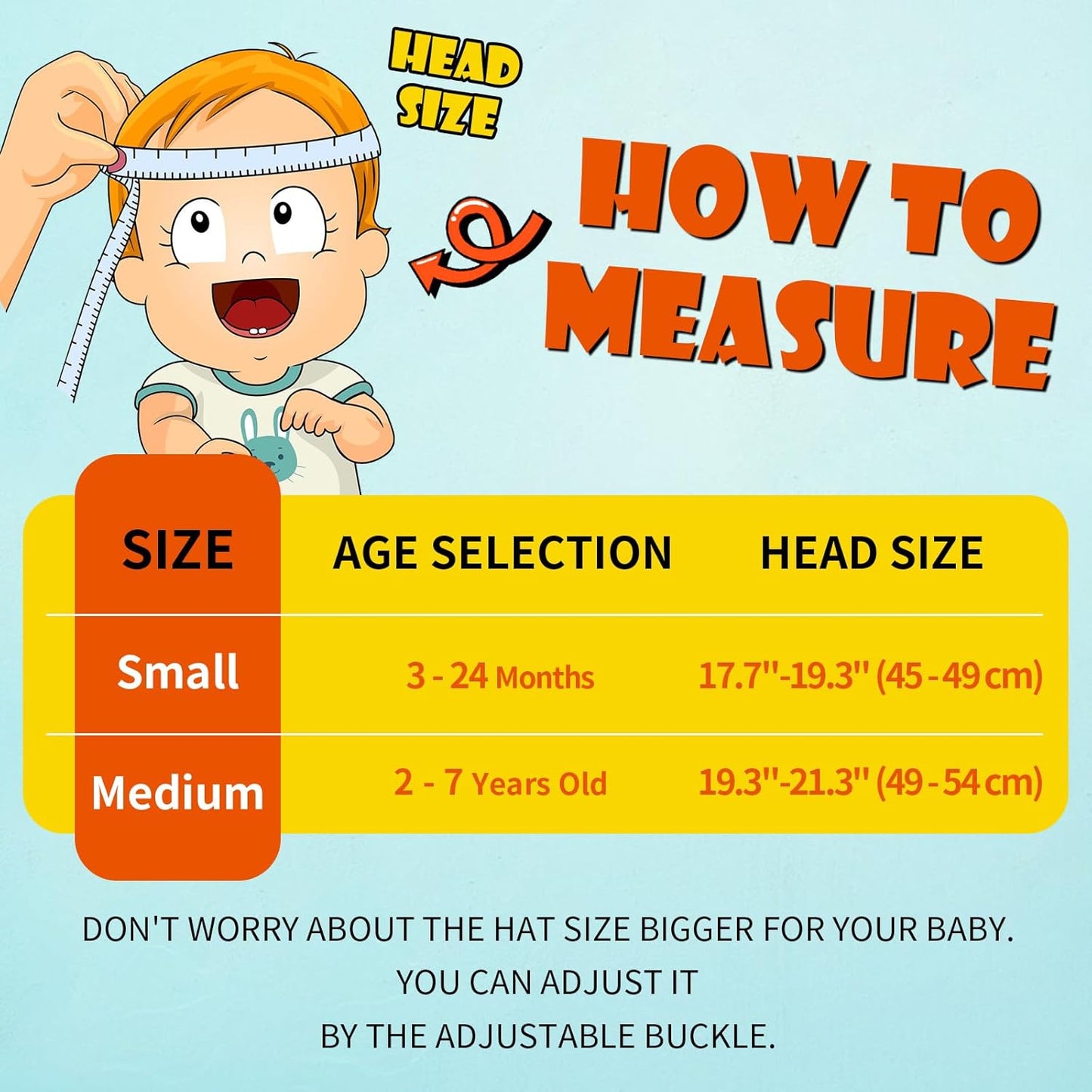 Toddler Baby Sun Hat Kids Summer UPF 50+ for Boys Girls Adjustable Beach Hats with Bucket Wide Brim