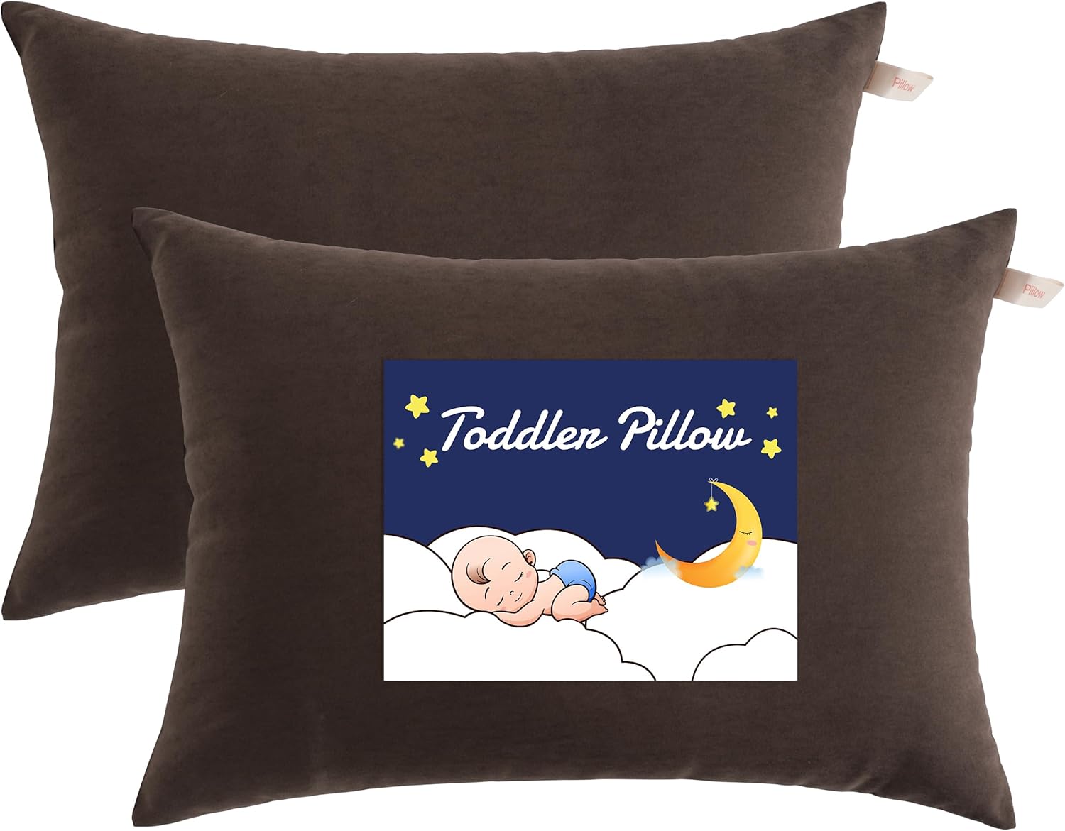 NTBAY Toddler Pillows, Down Alternative 13"x18" Pillows, Machine Washable - Soft and Breathable