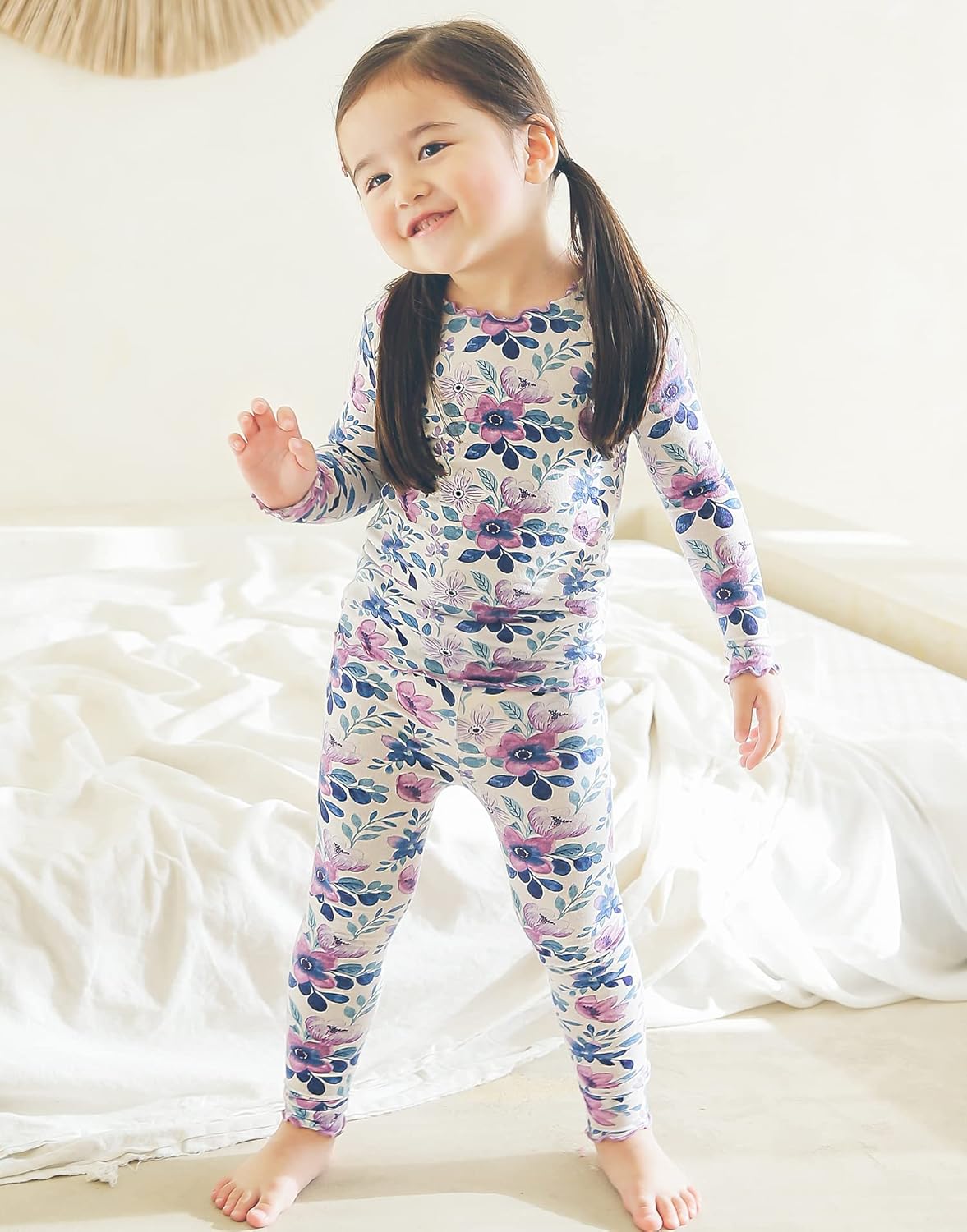 VAENAIT BABY 6M-12Y Kids Unisex Girls & Boys Soft Comfy Modal Tencel Sleepwear Pajamas 2pcs or 4pcs