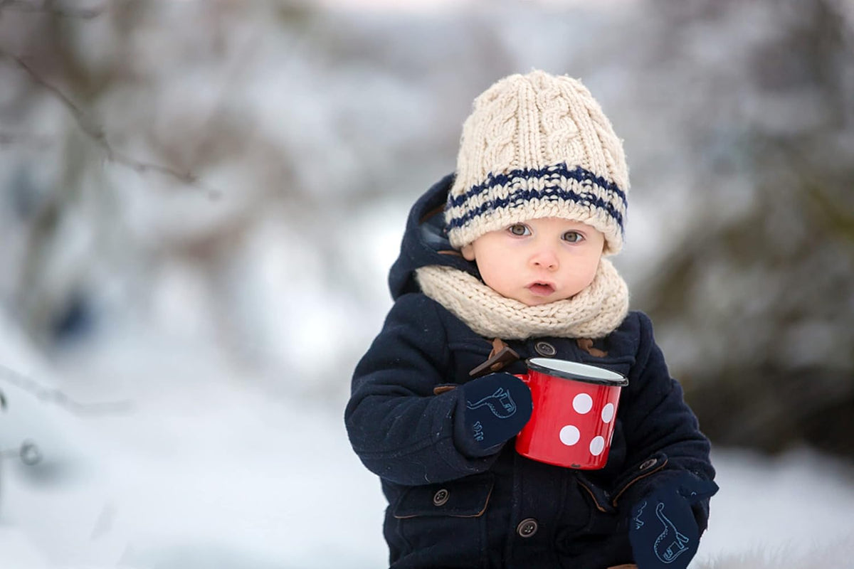 Toddler Gloves Kids Mittens Winter Warm Lined Fleece Gloves Waterproof Snow Baby Mitten for Boys