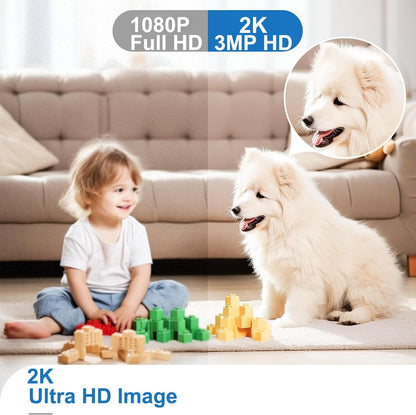 Pan/Tilt Indoor Security Camera, 5G&2.4G WiFi Indoor Cameras Wireless for Home Security