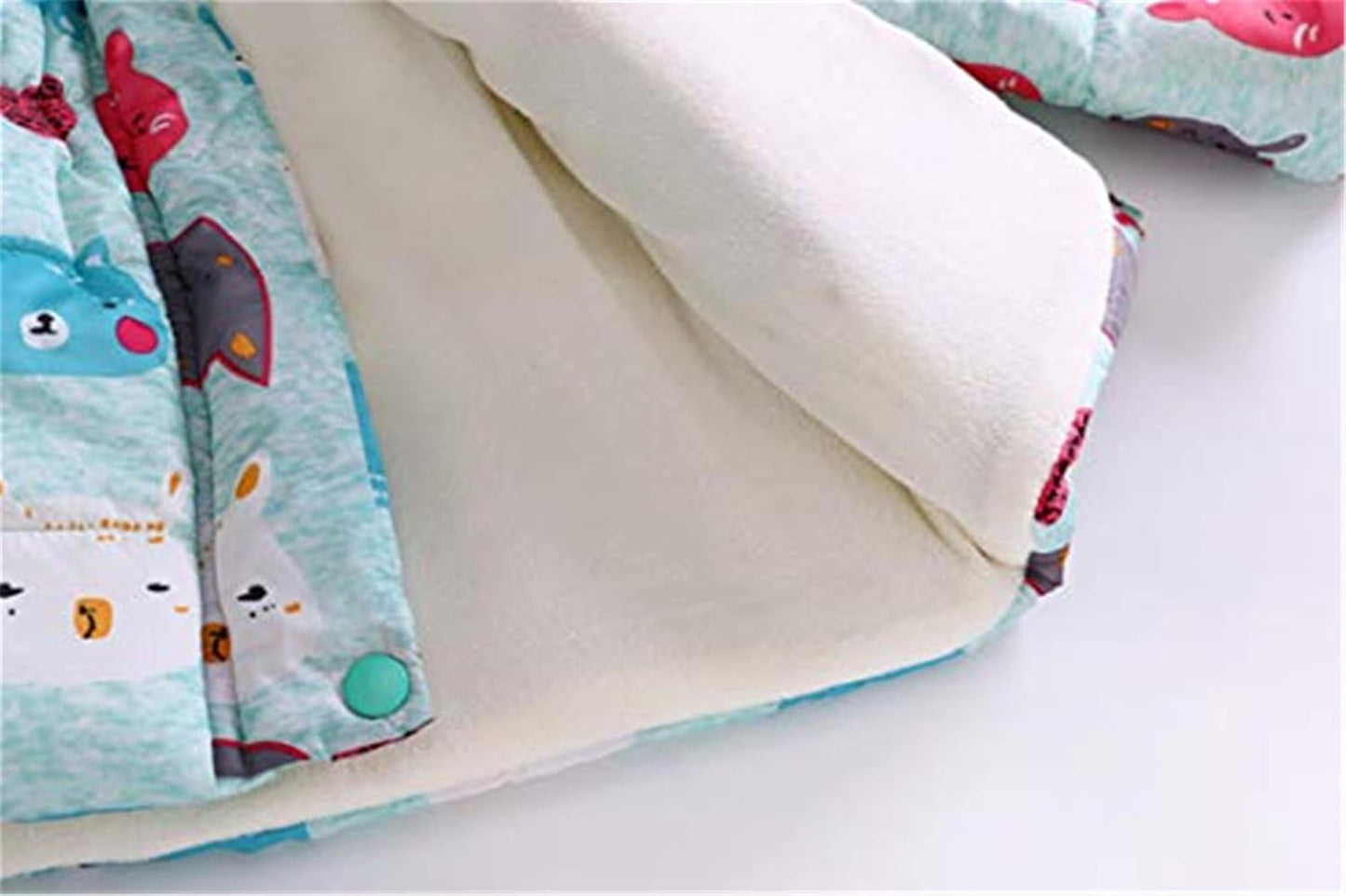 Miss Bei Girl's Winter Coat Jacket Hooded Kids Toddler Flower Print Parka Outwear Warm Cotton