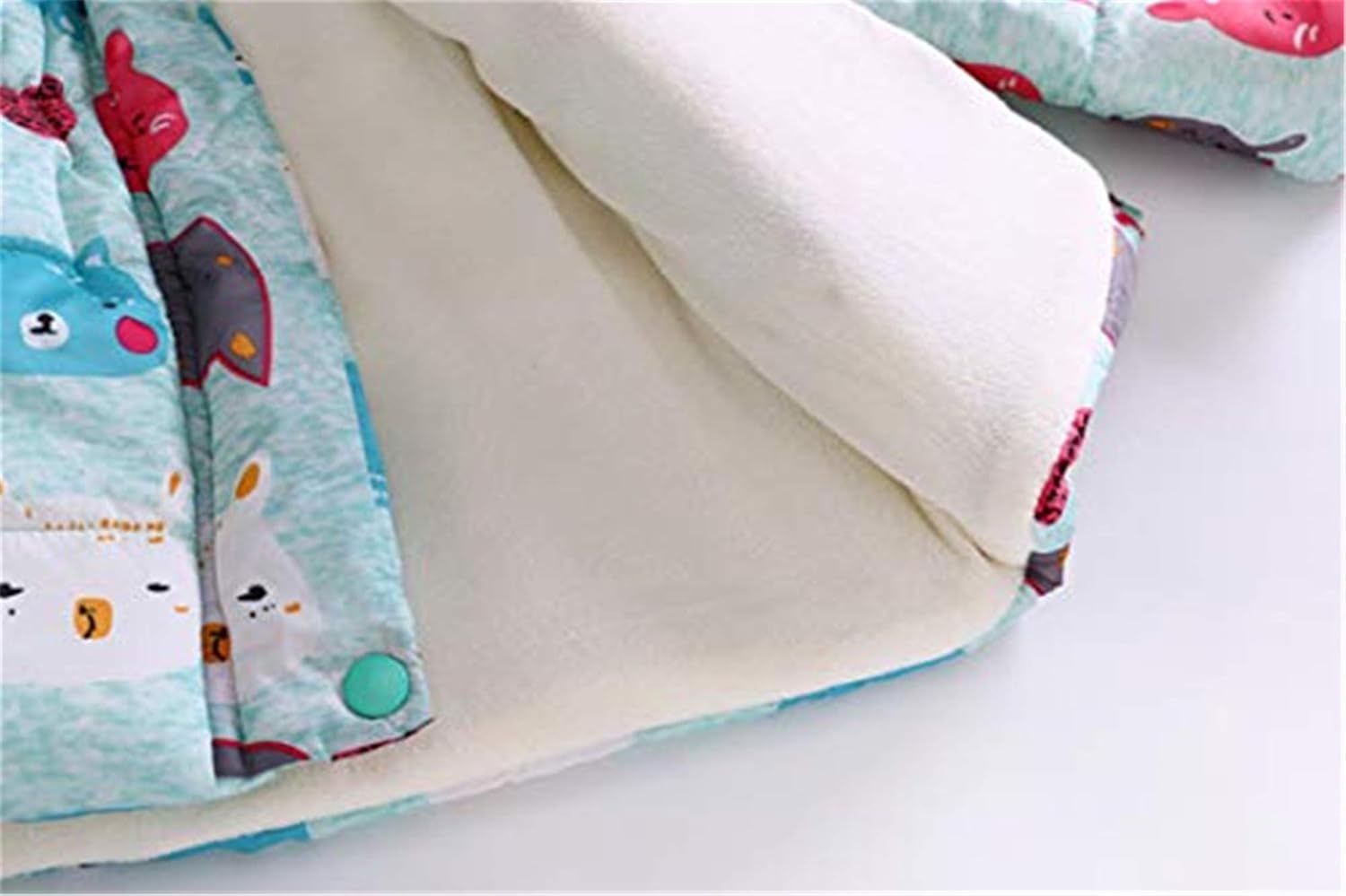 Miss Bei Girl's Winter Coat Jacket Hooded Kids Toddler Flower Print Parka Outwear Warm Cotton