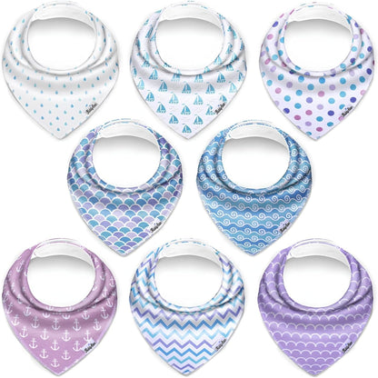 Organic Cotton Baby Bibs – Soft Teething & Drool Bib for Newborns & Toddlers – Hypoallergenic