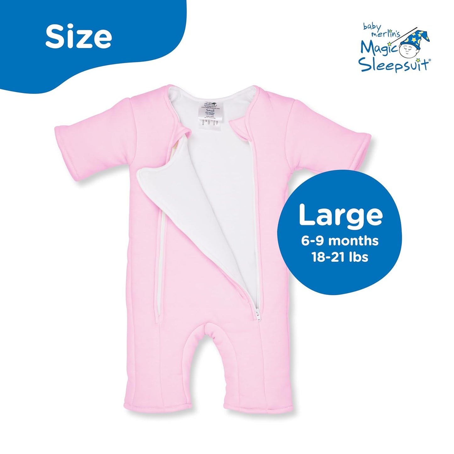 Magic Sleepsuit Baby Merlin's Cotton Baby Swaddle Transition Product - Soft and Breathable Design