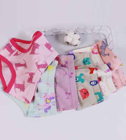Hahan Girls Soft Panties Toddler Girls Cotton Underwear Kids Briefs
