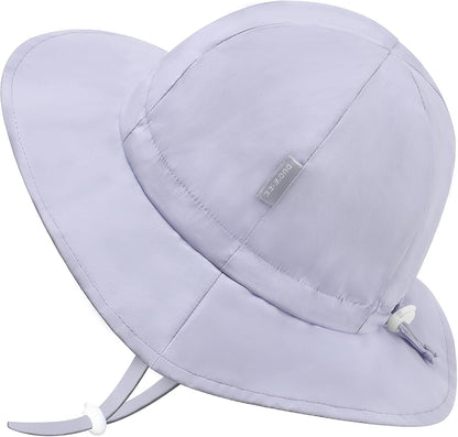 UPF 50+ Baby Bucket Hat - Wide Brim Sun Protection Beach Cap for Girls - Cute & Adjustable Toddler