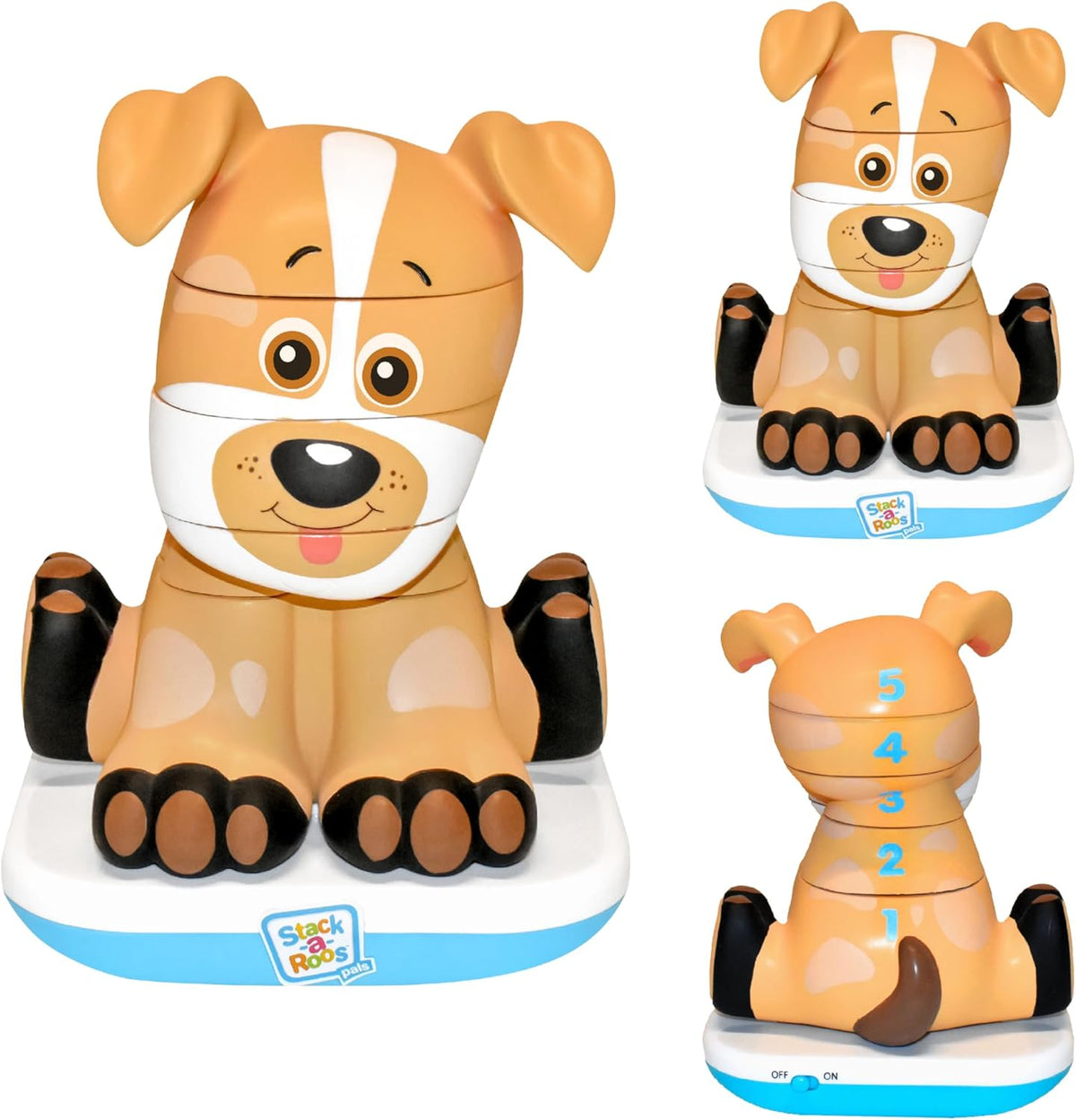 Stack-a-Roos Labrador Puppy by Salus Brands - Animal Stacking Toy, Educational Early Learning Toy