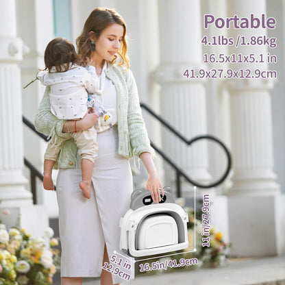 Collapsible Baby Bathtub for Newborn to Toddler (0-18 Month) - Portable Baby Bath Tub for Travel