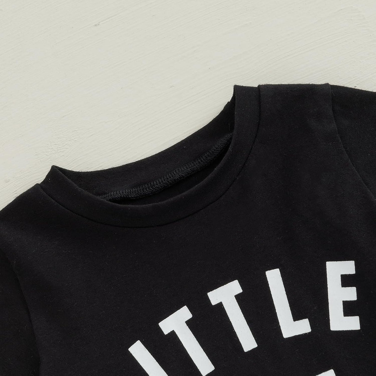 wdehow Toddler Kids Baby Boy Summer Clothes Sets 1T 2T 3T 4T 5T Letter Print Short Sleeve Tops