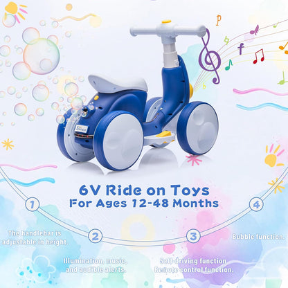 6V Electric Baby Balance Bike for 1 Year Old Boys Girls Ride on Toys 12-48 Month Toddler Balance