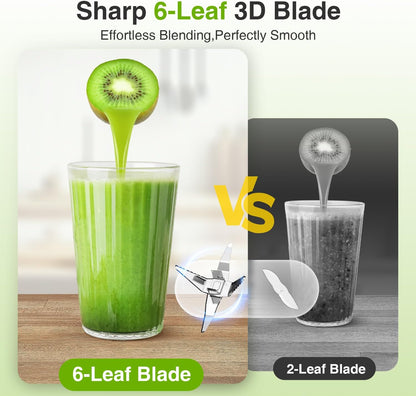 KOIOS Blender for Smoothies,Personal Blender for Shakes and Smoothies with 3 * 22oz To-Go
