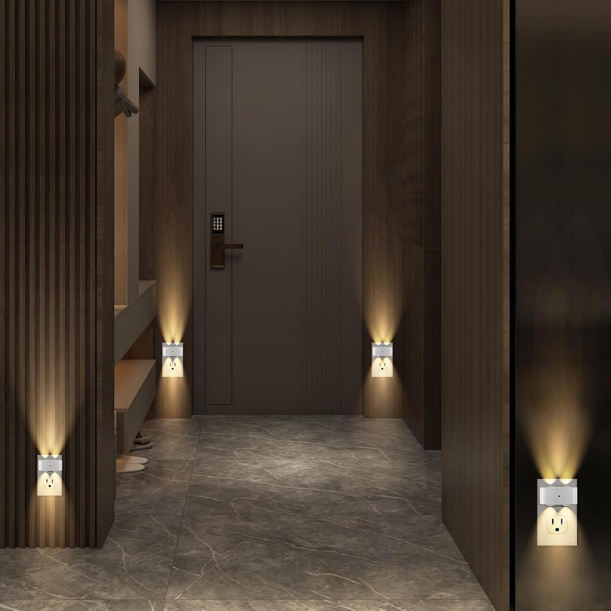 Night Light Plug into Wall, 4 Pack LED Night Lights,Rotatable Plug Night Lights,Dusk to Dawn Light