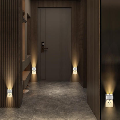 Night Light Plug into Wall, 4 Pack LED Night Lights,Rotatable Plug Night Lights,Dusk to Dawn Light
