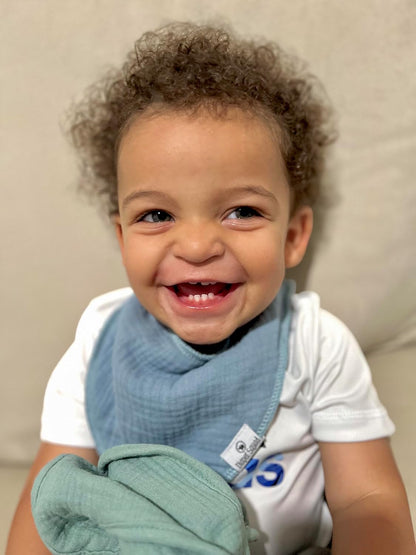 DiaperSquad's Baby Bibs for Drooling and Teething, Bibs for Boys, Baby Girl - Solid Cotton Baby