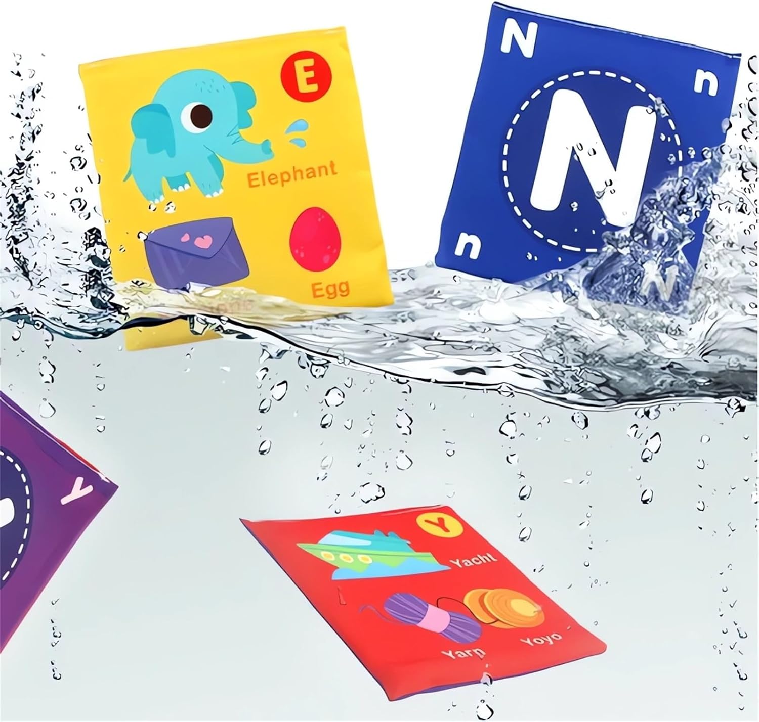 Early Childhood Enlightenment Book 26 Pieces Toddler Soft Alphabet ABC Letter Number Flash Cards