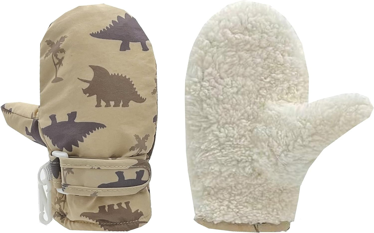 Toddler Gloves Kids Mittens Winter Warm Lined Fleece Gloves Waterproof Snow Baby Mitten for Boys