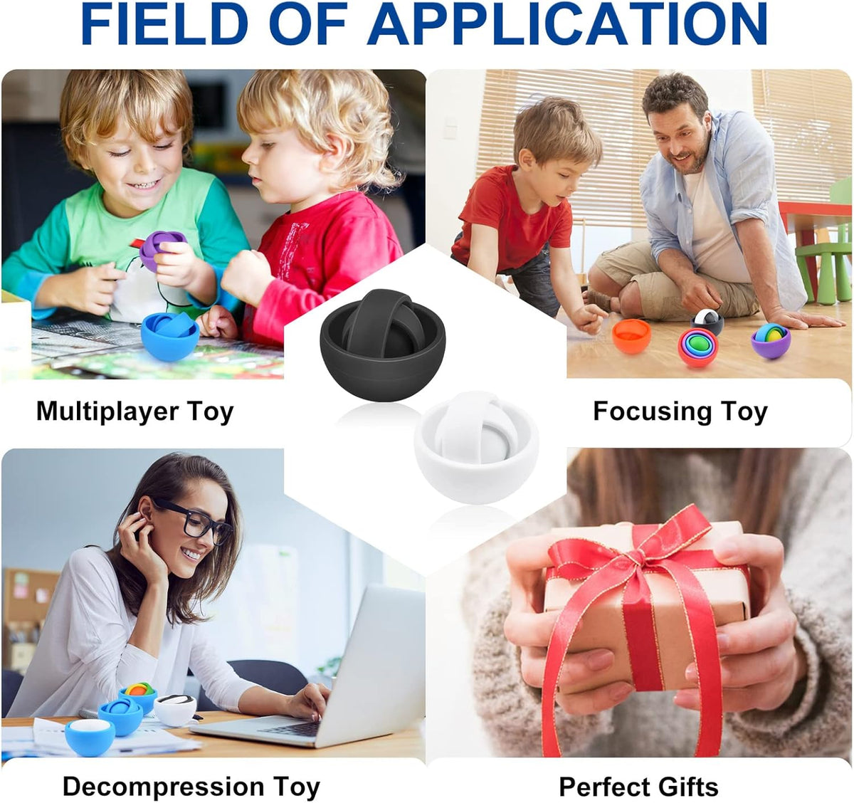 Fidget Toys for Kids, Fidget Gyro for Adults, Gifts for Boys Girls Teens Kids Christmas New Year