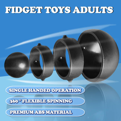 Fidget Toys Adults 2 PCs , Sensory Figette Spinner Anxiety Stress Relief Toys Quiet Fidgets Gyro