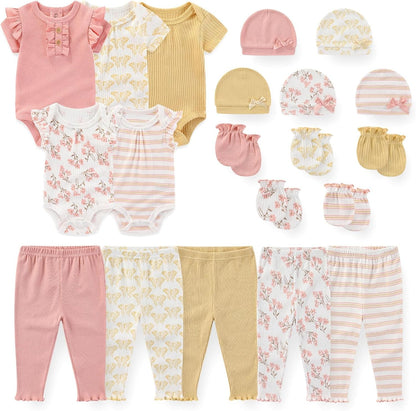 Unisex Baby Boy Girl Bodysuits Sets 20 Pack Cotton Casual New Born Clothes Comfort Infant Outfit