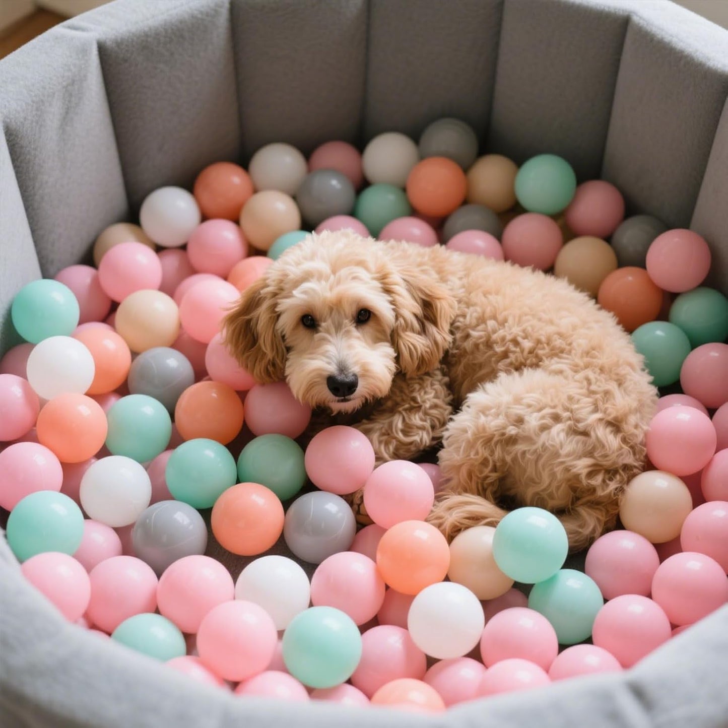 GOGOSO Balls for Ball Pit - Plastic Ball for Toddlers 1-3, Baby Kids Ball Pool Decoration 50 100