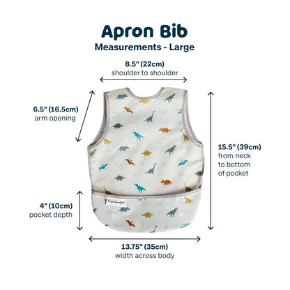 Tiny Twinkle Mess Proof Baby Bib - Waterproof & Lightweight Baby-Led Weaning Apron | 100% Recycled