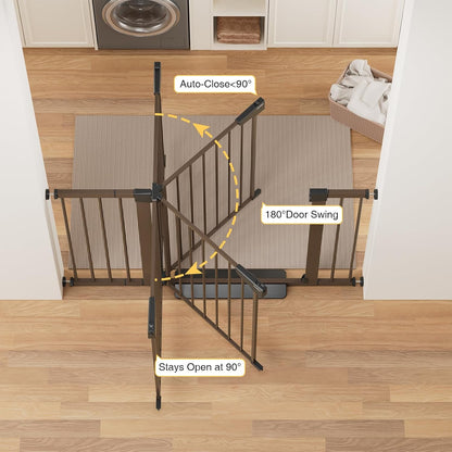 Cumbor 29.7-48" Baby Gate for Stairs, Mom's Choice Awards Winner-Dog Gate for Doorways, Auto Close