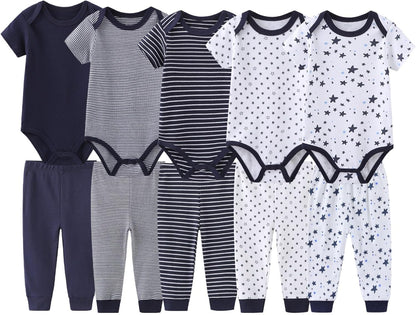 Unisex Baby Boy Girl Pants Sets 10 pack Cotton Casual New born Clothes Comfort Infant Outfit