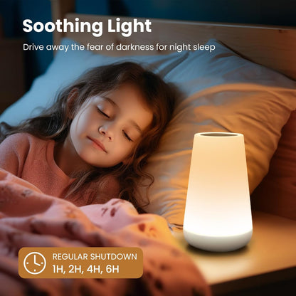 THAUSDAS Night Light, Dimmable Touch Lamp for Bedroom, Portable Table Bedside Lamp, 5 Brightness 13