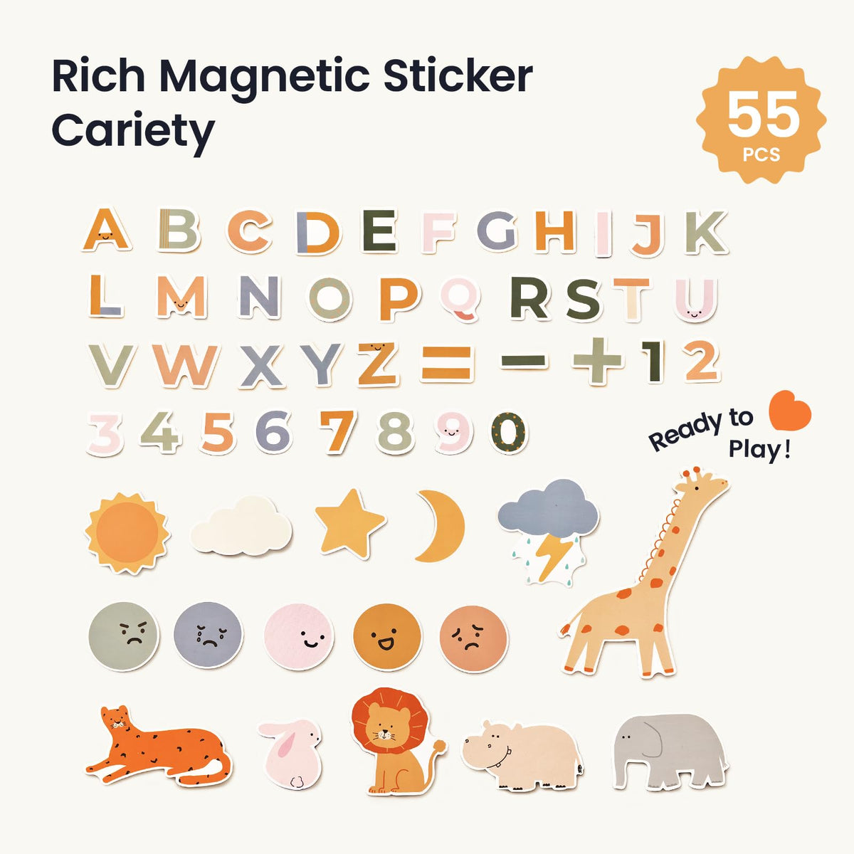 Tiny Land Kids Art Easel, Double-Sided Magnetic Chalkboard & Whiteboard