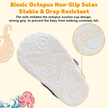 FEETCITY Wide Baby Shoes Boys Girls Baby Barefoot Shoes Breathable Infant Walking Shoe Crib Sock