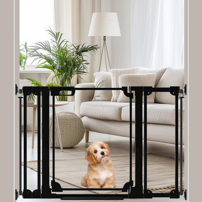 WAOWAO Clear Baby Gate for Stairs Modern Design Acrylic Auto Close Pet Gate, 29.52-47.24" Wide