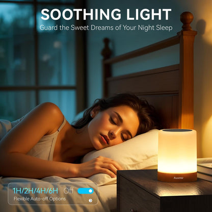 LED Night Light Bedside Lamp Touch and Remote Control Dimmable Tabletop 13 Colors Changing 5