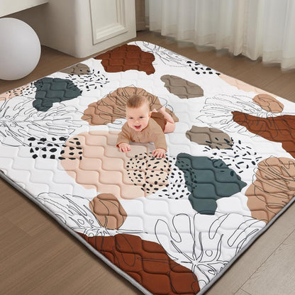 Baby Play Mat - Thicken 71x59 Inch Soft Foam Crawling Mat for Playpen & Floor, Non-Slip Waterproof