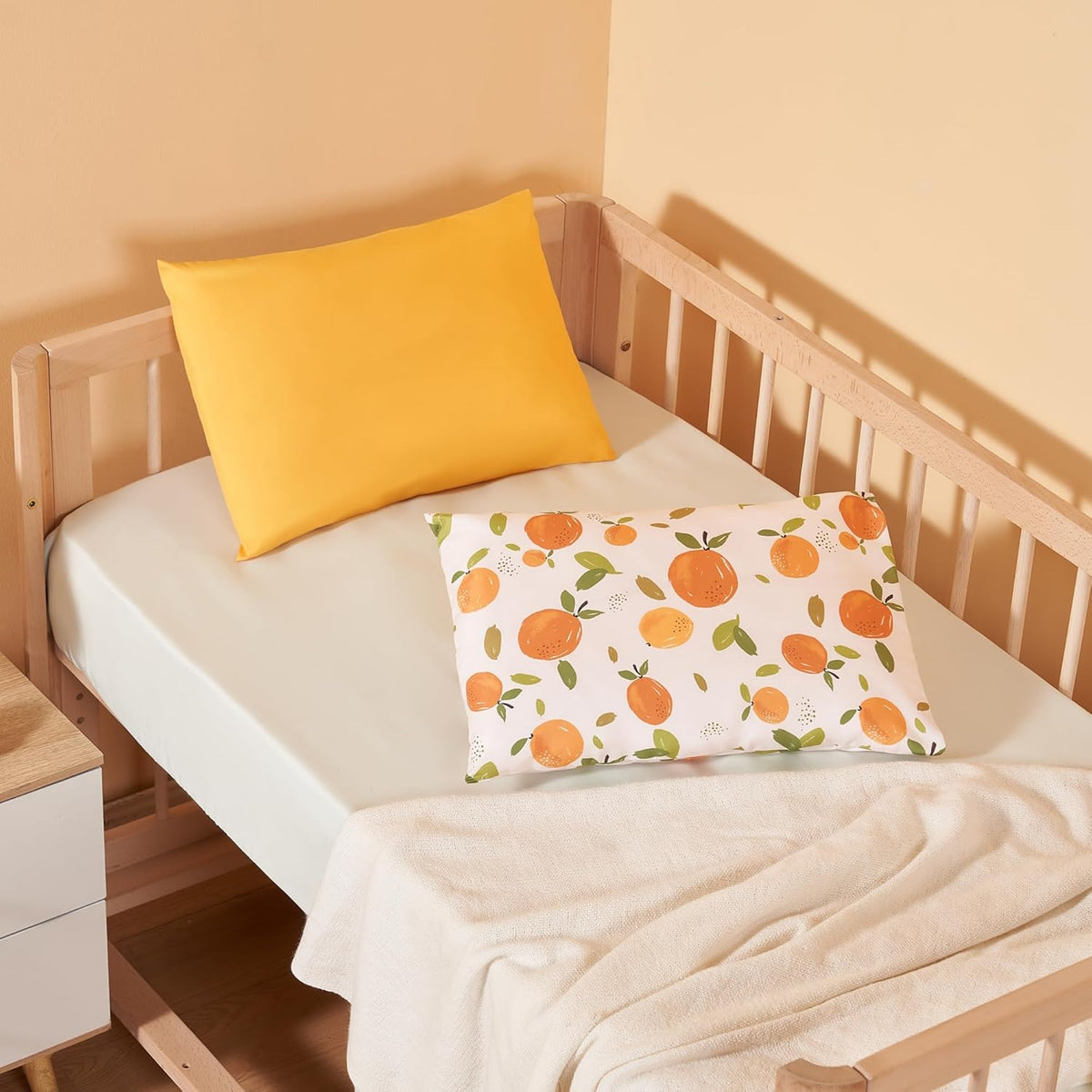 TILLYOU Toddler Pillowcases 13 x 18 Travel Pillow Case 2 Pack, Kids Pillowcases Machine Washable