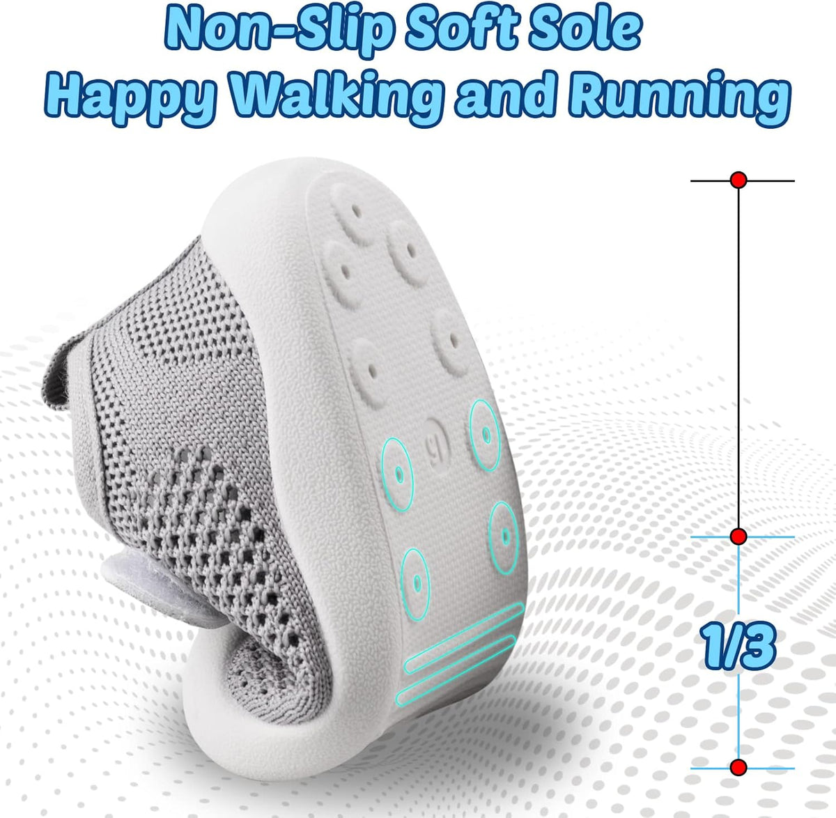 Baby First-Walking Shoes 1-4 Years Kid Shoes Trainers Toddler Infant Boys Girls Soft Sole Non Slip
