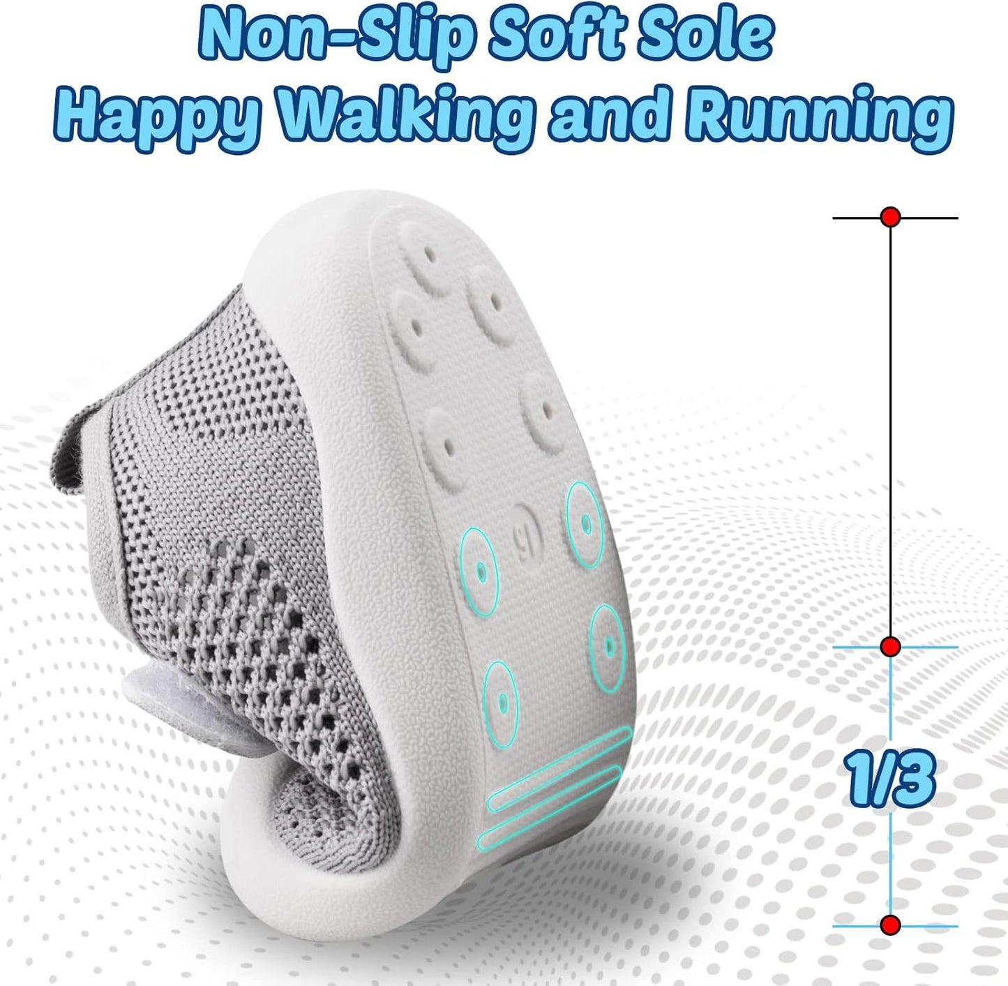 Baby First-Walking Shoes 1-4 Years Kid Shoes Trainers Toddler Infant Boys Girls Soft Sole Non Slip